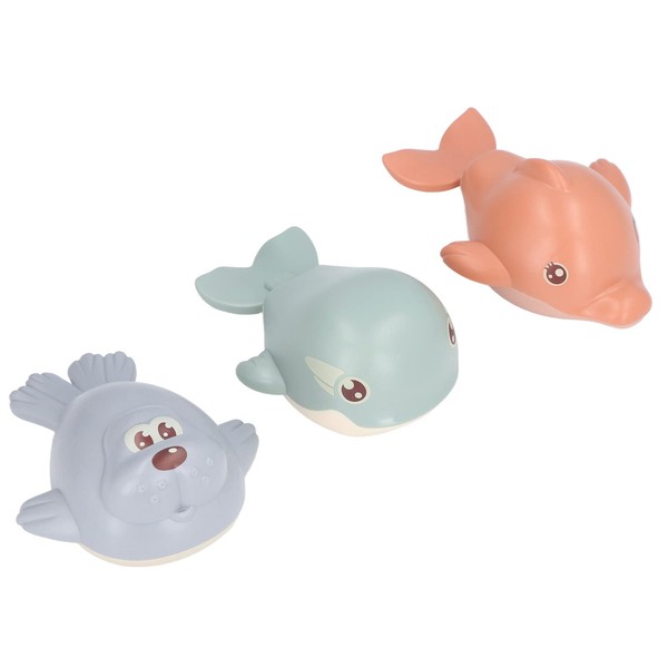 Wind Up Baby Bath Toy, 3pcs Baby Bath Toys Clockwork Swimming Small Whale Wind Up Animal BañEra Juguetes para niñOs