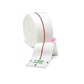 1 Roll Elastic Tube Bandage Athletic Sports Rugby Lifting Football Ankle Knee Elbow Wrist Muscle Joint Support Band (Red 3.5 cm x 1 m)