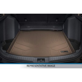 SMARTLINER All Weather Custom Fit Cargo Trunk Liner Floor Mat Tan for 2006-2012 Toyota RAV4 Without 3rd Row Seat