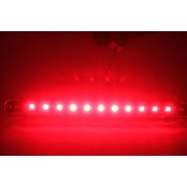 Blingbling 4 Stop Tail Turn Identification Light Bars Red 17" Truck Trailer RV Waterproof LED Sealed