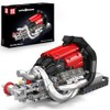 Mould King Racing Car Engine Model Kit, 980+Pcs Motorized Mini