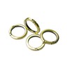 Bobeey 4pcs Round Carabiner Metal Key Ring, Spring Snap Hooks