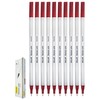 DOLLAR PointerStic Fineliner Pens, RED, Fine Point (0.3mm), Pack of