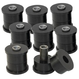 PSBushings 8x Rear - Upper & Lower Arm Polyurethane Bushing Kit - Fits Infiniti QX4 (96-04)