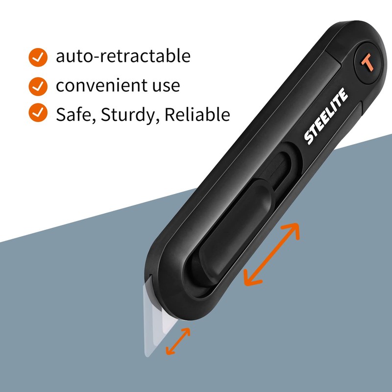 Steelite Box Cutter Ceramic Auto-retract Cutter Safe Unboxing Kinves Extra