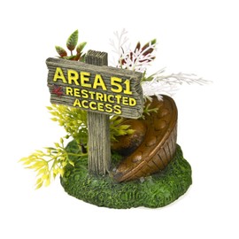 Blue Ribbon 006166 Exotic Environments Area 51 Sign with UFO