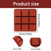 Silikon Backform für Brownies und Schokolade, 9 Würfel, 23x23x3 cm,