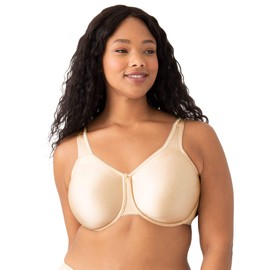 Wacoal Women's Basic Beauty Unlined Full Figure Underwire Bra, Naturally Nude, 34C