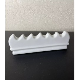 Jack Richeson Paint Brush Holder 6 Scoops for Brushes White Porcelain