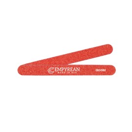 Empyrean Premium Nail Files | Made in USA | Extra Coarse 080/080 | Disinfectable Washable Reusable | Red Mylar Cushion File