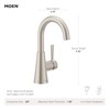 Moen Ronan Matte Black One-Handle Single Hole Modern Bathroom Sink