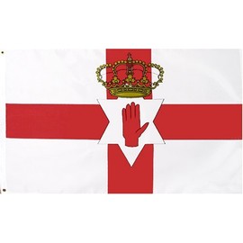 Ireland "Northern" Flag - 3 foot by 5 foot Polyester (NEW)
