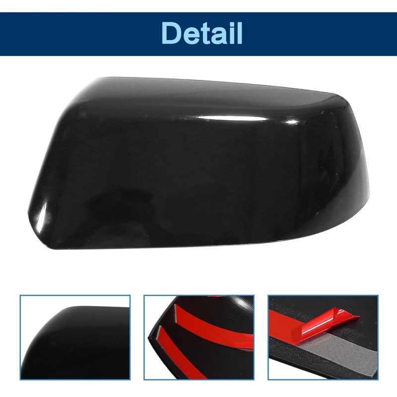 ROWORKX 2pcs Top Half Mirror Covers Compatible with 2015-2019 Chevy