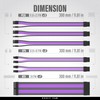 EZDIY-FAB PSU Cable Extension Kit,16AWG Power Supply Extension Cable,1x24Pin/2x4+4 EPS/3x6+2