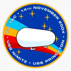 Tic Tac UFO/UAP Encounter Morale Patch Window Bumper Sticker Decal 5"