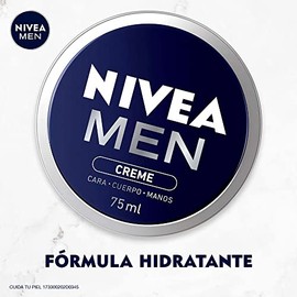 NIVEA MEN Creme (75ml), crema humectante multipropósito para el cuerpo, el rostro y las manos con Vitamina E