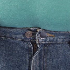 Stretchy Button Pant Extender [10-Pack] - Durable, Flexible Metal - Adds up to 2" Instantly!