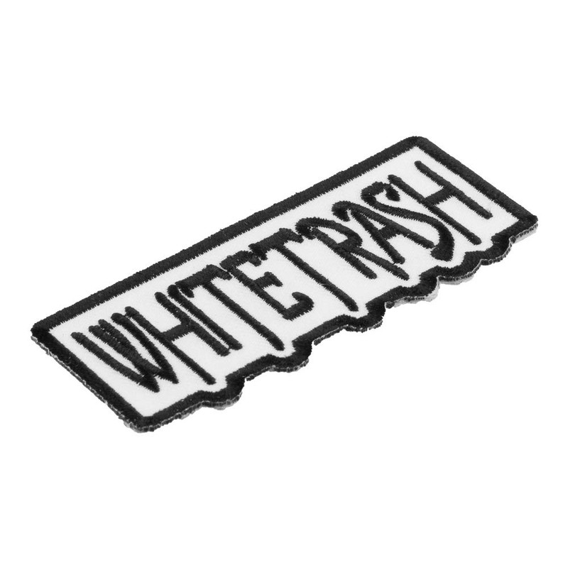 White Trash Black & White Patch, Funny Patches