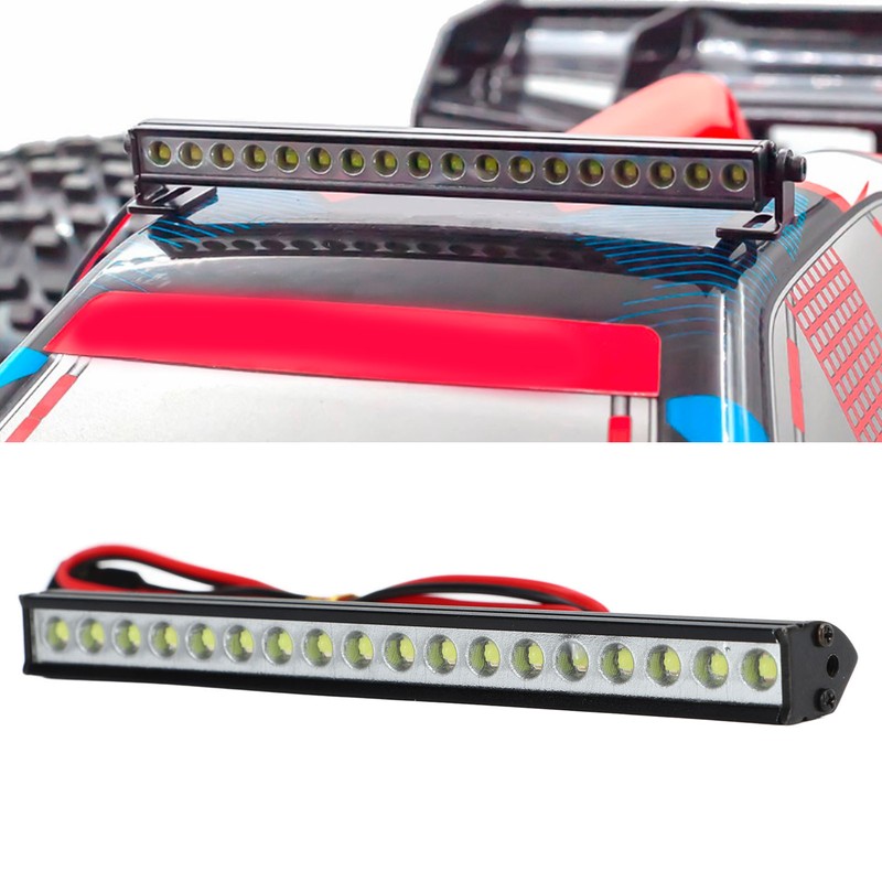 RC Car Roof Lamp 18 LEDs White Light Universal Aluminium