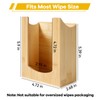 CRAKTH Bamboo Wipes Dispenser Wall Mount, Wipe Box Holder for