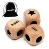 3pcs Left Right Center Game Dice 1 inch Beech Wood