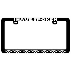 NOSTALGIC TAGS BABY YODA FACE THIS IS THE WAY STAR ASSORTED METAL ALUMINUM LICENSE PLATE FRAME - B