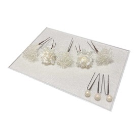 Lupine hp0216 Hair Ornament, White Hydrangea, White Pearl, Set of 8, Yuping, White, Weddings, Coming-of-Age Ceremonies, Graduation Ceremonies, Hakama, Preserved Flowers, Artificial Flowers, Adults,
