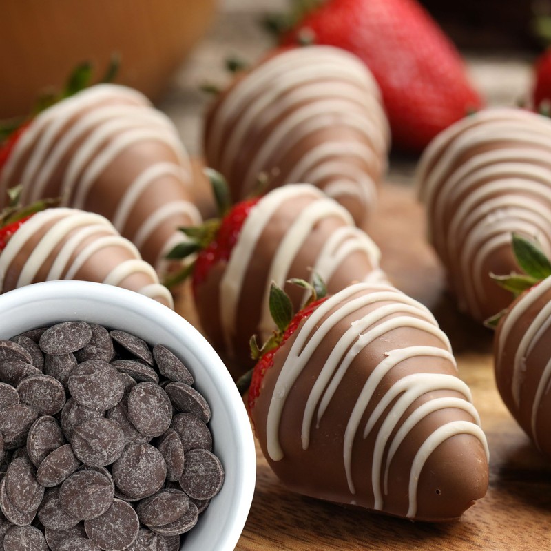 Dark Chocolate Melting Wafers, 2 Pound Bulk Bag, Dark Chocolate,