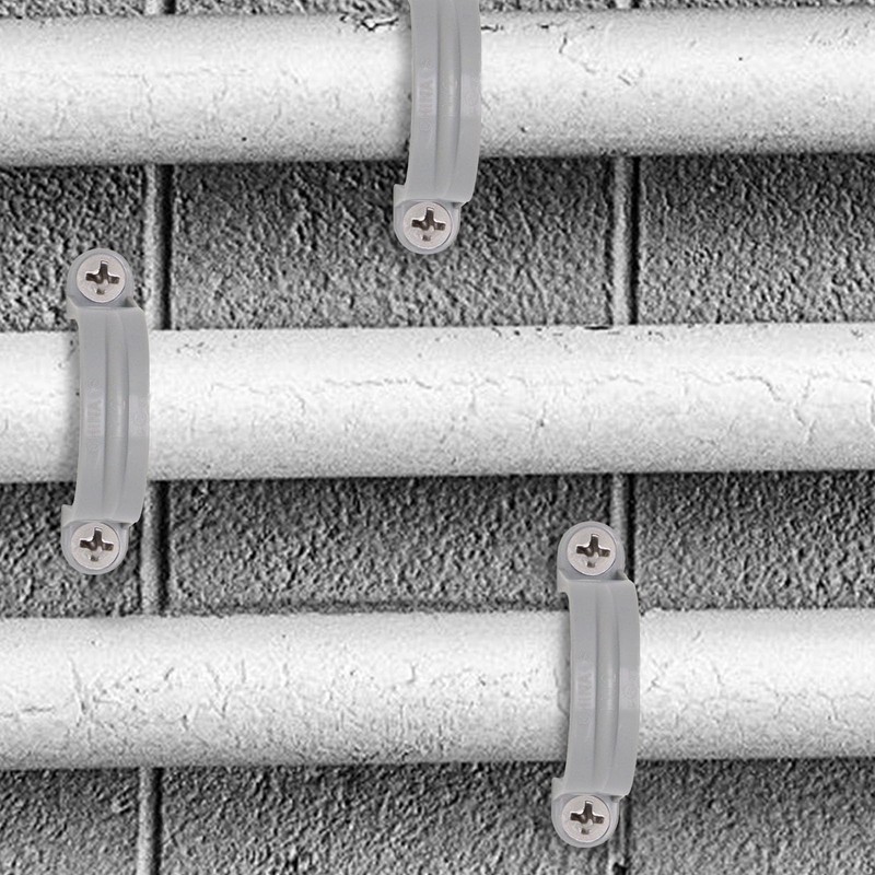 BENLIUDH 1-1/2 Inch PVC Pipe Strap, 2-Holes Conduit Pipe Clamps