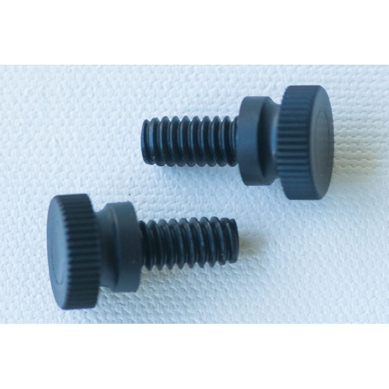 Nylon Thumb Screws, 1/4"-20 Thread (10, Black, 1/2")