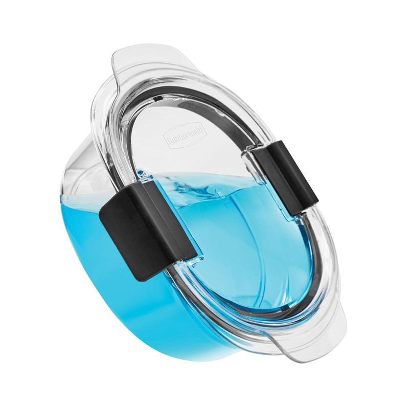 Rubbermaid Brilliance Round Leak Proof Food Storage Containers, 3.5 cup