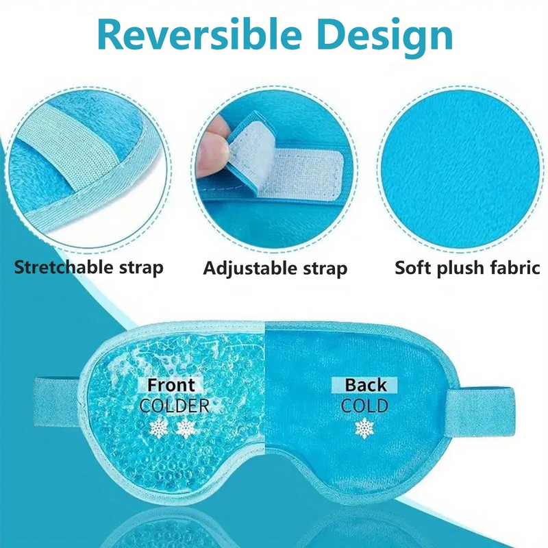 Eye Mask Cooling Glasses Reusable Cooling Eye Mask for Dark