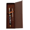 February Mountain Mother of Pearl Ballpoint Pen, Retractable Ballpoint Pens,