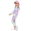 Arshiner Girl's 2 Piece Tie-dye Pullover Hooded Sweatshirt Set Sweatsuits