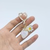 Moydolo Cute Resin Strawberry Car Key Chain Ring Charm Fruit