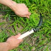KAKURI Japanese Sickle Garden Tool 6.7" [Serrated Blade (Sharp Teeth)]