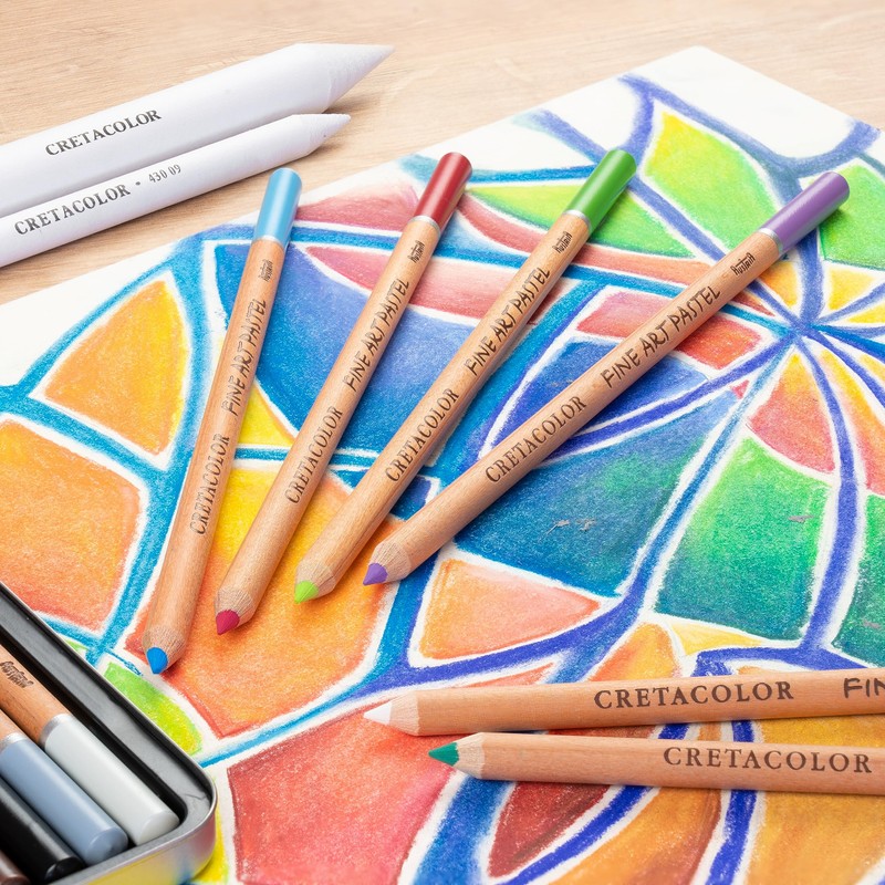 Cretacolor Fine Art Pastel Pencil Set, Set of 12, Multi