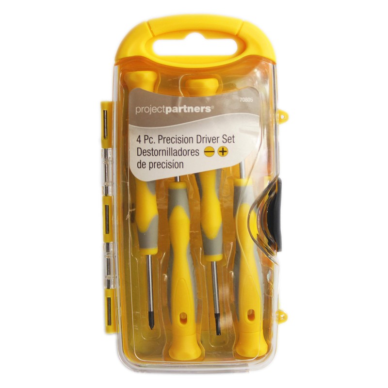 Set of 2 Project Partners 4 Piece Precision Screwdriver with