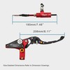 GOOFIT 22mm CNC Motorcycle Hydraulic Clutch Brake Pump Master Cylinder