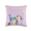 Riders and Unicorns Throw Pillow