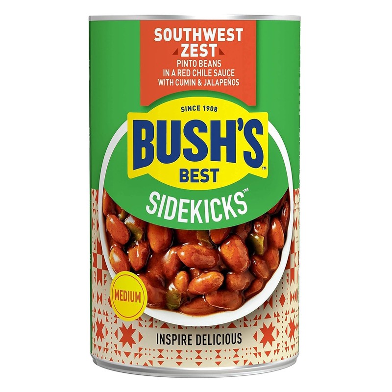 Bush's Best Southwest Zest Pinto Beans, 15 Oz (Pack of