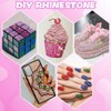 JOLCEEY Nail Art Rhinestones 4mm Bedazzling Kit Flat Back Gems