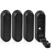 WIYETY Pack of 4 Folding Coat Hooks Black: Folding Hooks