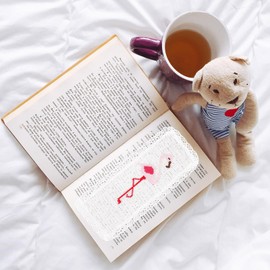 LALAFINA 10pcs Blank Cross Stitch Bookmark Fabric Book Marker Cotton Bookmark Edged Lace DIY Blank Bookmark Embroidery Commemorate for Book Lovers