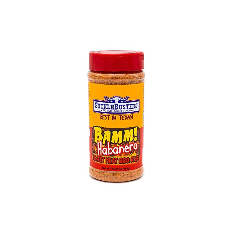 SuckleBusters Bamm Sweet Heat Rub: Super Sweet & Extreme Spicy,