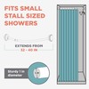 Zenna Home No Drill Curved Shower Curtain Rod, 32 -