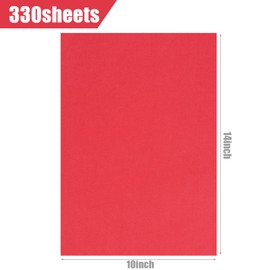Koogel 330 Sheets Tissue Paper Bulk, 14 x 10 Inch Red Gift Wrapping Tissue Paper for Wedding Birthday DIY Crafts Art Project