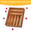 oridom Kitchen Acacia Silverware Organizer, Kitchen Drawer Organizer - Extra