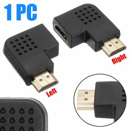 Unbranded 4K HDMI Adapter 90 degree Right Angle Male to Female Type Port up Angled adaptor - Right+Left 90 Degree