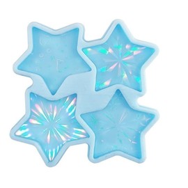 Blue Star starewelry Casting Mold,Holographic Star Resin Mold Phone Hand Grip Silicone Mold, As Shown in The Figure Resin Casting Molds Jewelry Casting Supplies